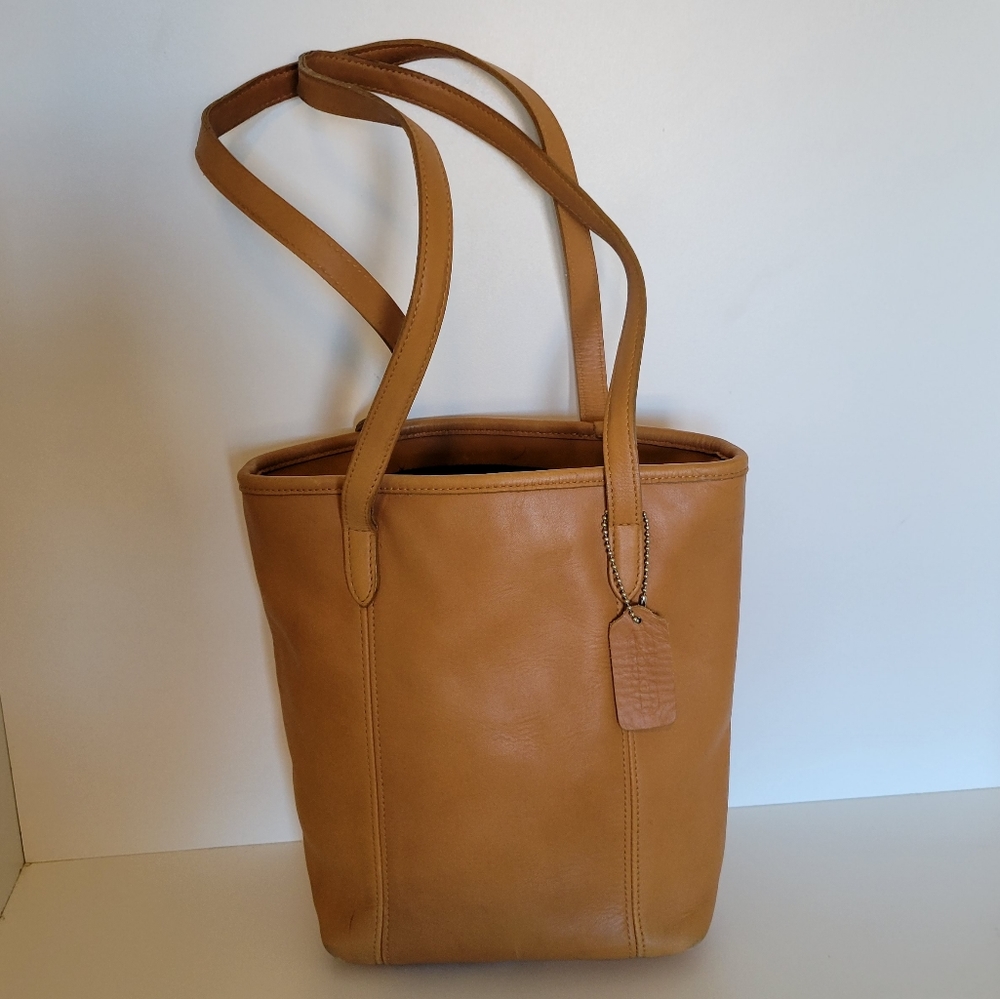 Coach Tan Leather Shoulder Bag